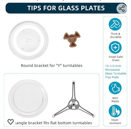 Microwave Glass Turntable Plate - 13 1/2" - photo 3