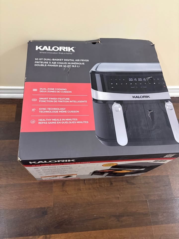 Kalorik 10 qt dual basket digital air fryer - $150 - photo 3