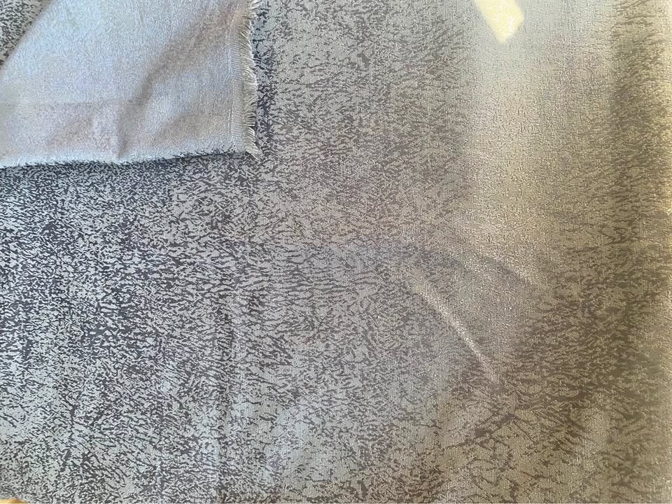 Silvery blue rayon fabric