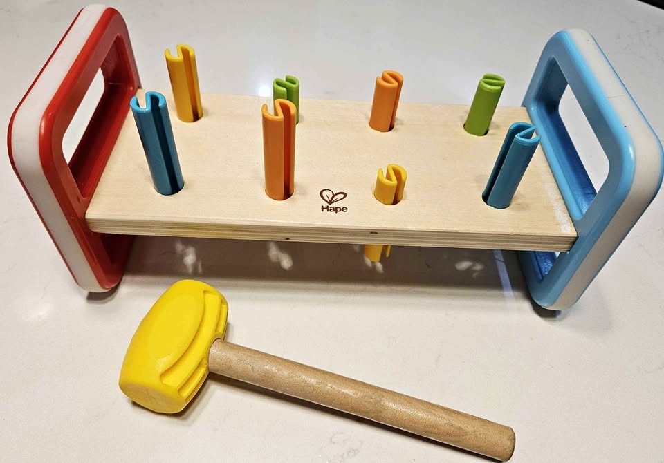 Hape Wooden Rainbow Pounder - 12Months+