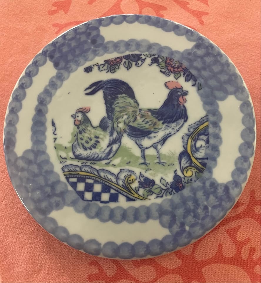 Vintage Liberty Delft Farm Scene Trivets (Set of 2) - photo 2