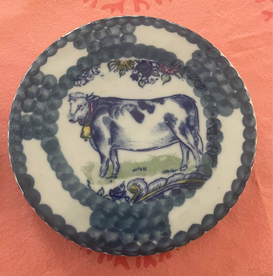 Vintage Liberty Delft Farm Scene Trivets (Set of 2) - photo 3
