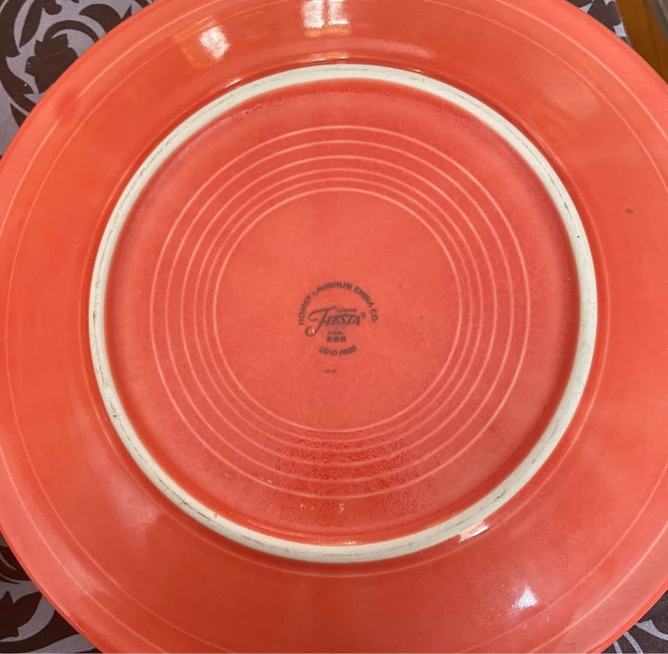 FiestaWare 2012 Dinner Plates Cinnabar & Persimmon - photo 2