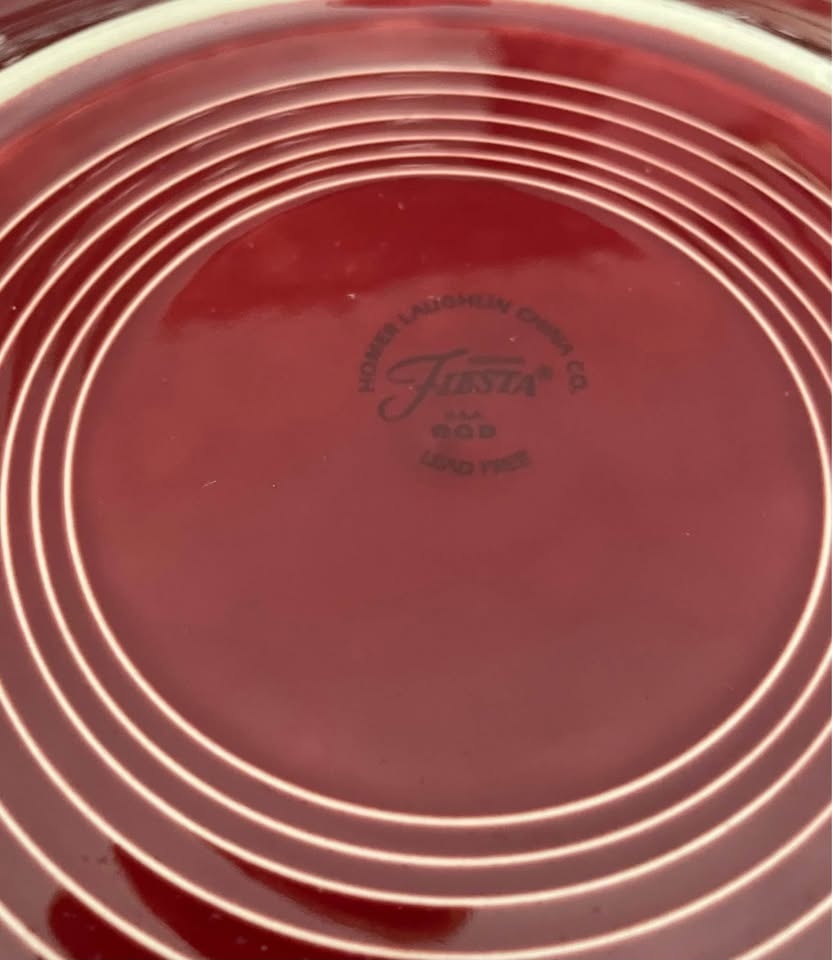 FiestaWare 2012 Dinner Plates Cinnabar & Persimmon - photo 3