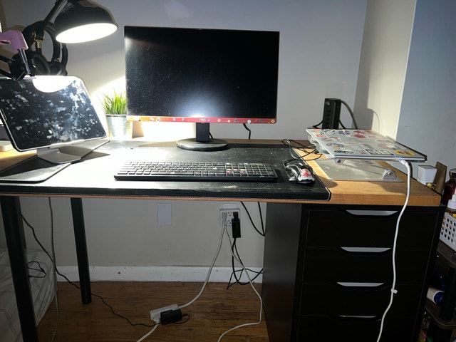 Custom IKEA Desk Setup - photo 3