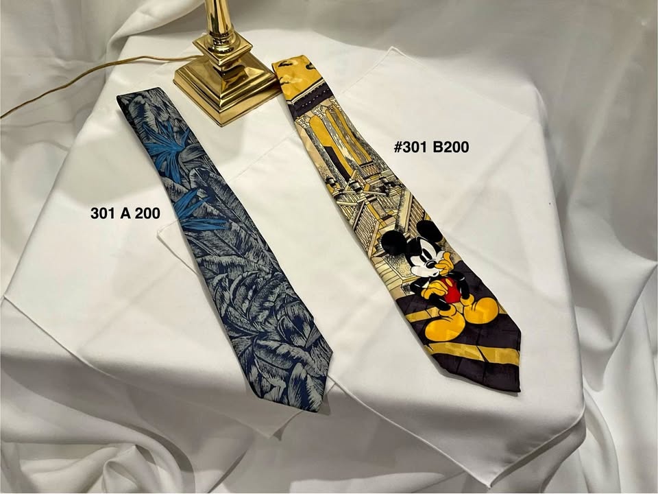 Men's Silk Ties: YSL, Mickey Mouse, Hugo Boss, Dior