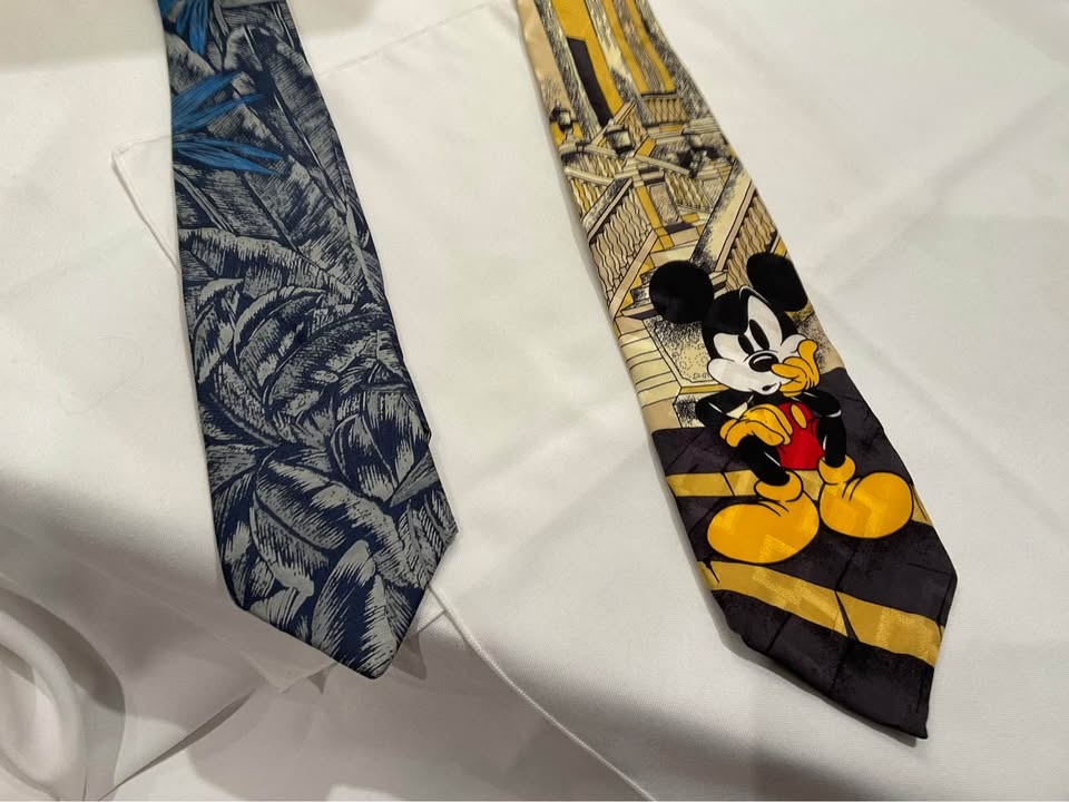 Men's Silk Ties: YSL, Mickey Mouse, Hugo Boss, Dior - photo 2