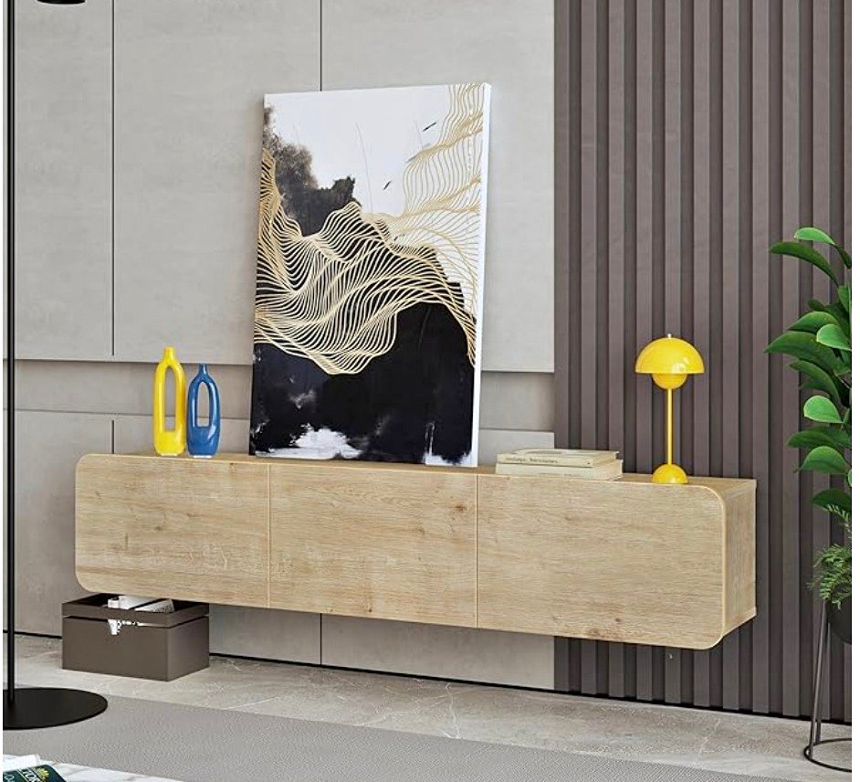 Modern Floating TV Stand Wall Mounted