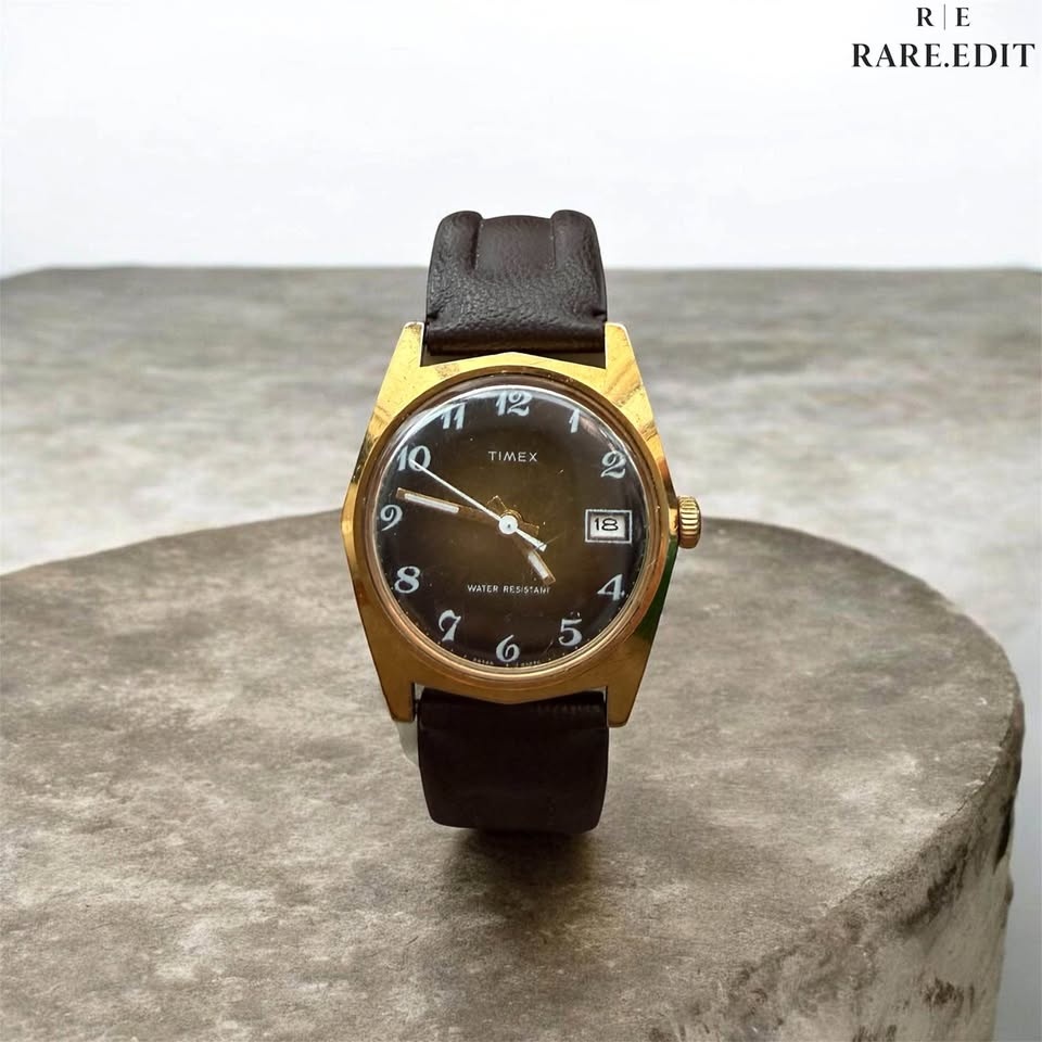 1970s Retro Vintage Timex - Tobacco Sunburst Mechanical
