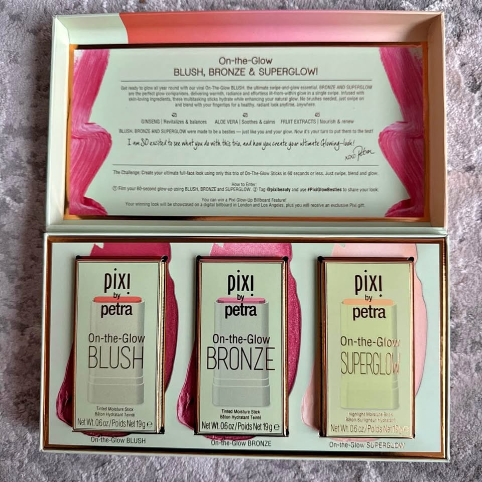 Pixi Beauty PR Package On The Glow 3 Products