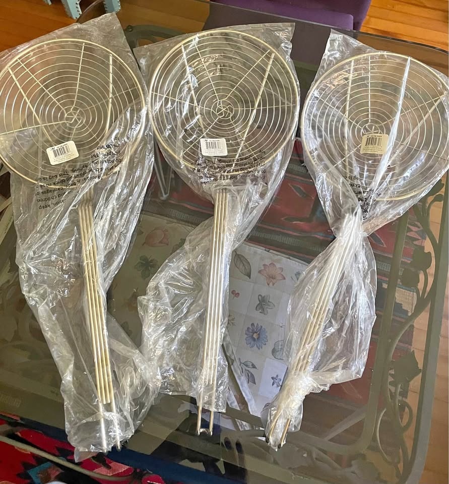 9" Nickel Plated Spiral Skimmers - Set of 3