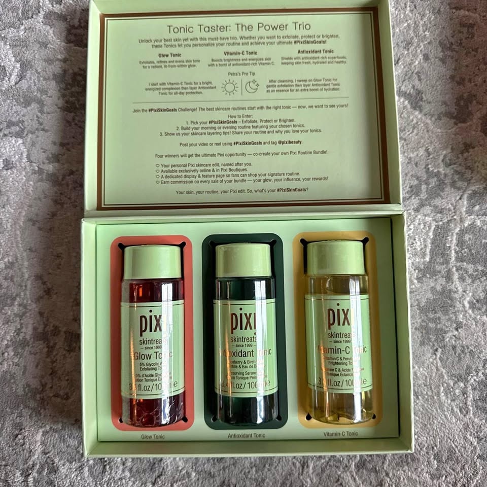 Pixi Glow Tonic 3-Pack | Antioxidant & Vitamin C