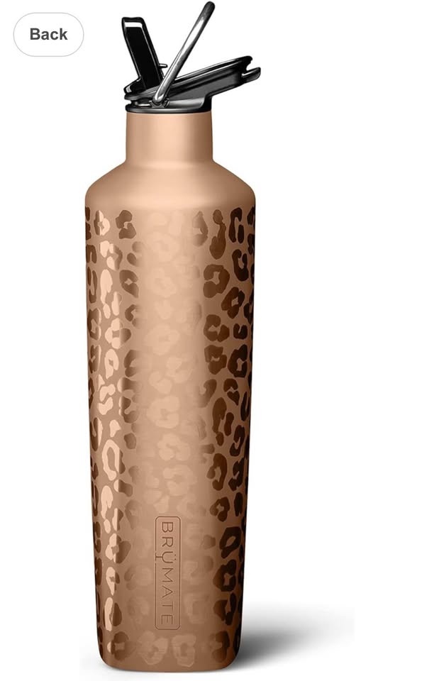 BrüMate 25oz Insulated Water Bottle - Rose Gold Leopard - photo 3