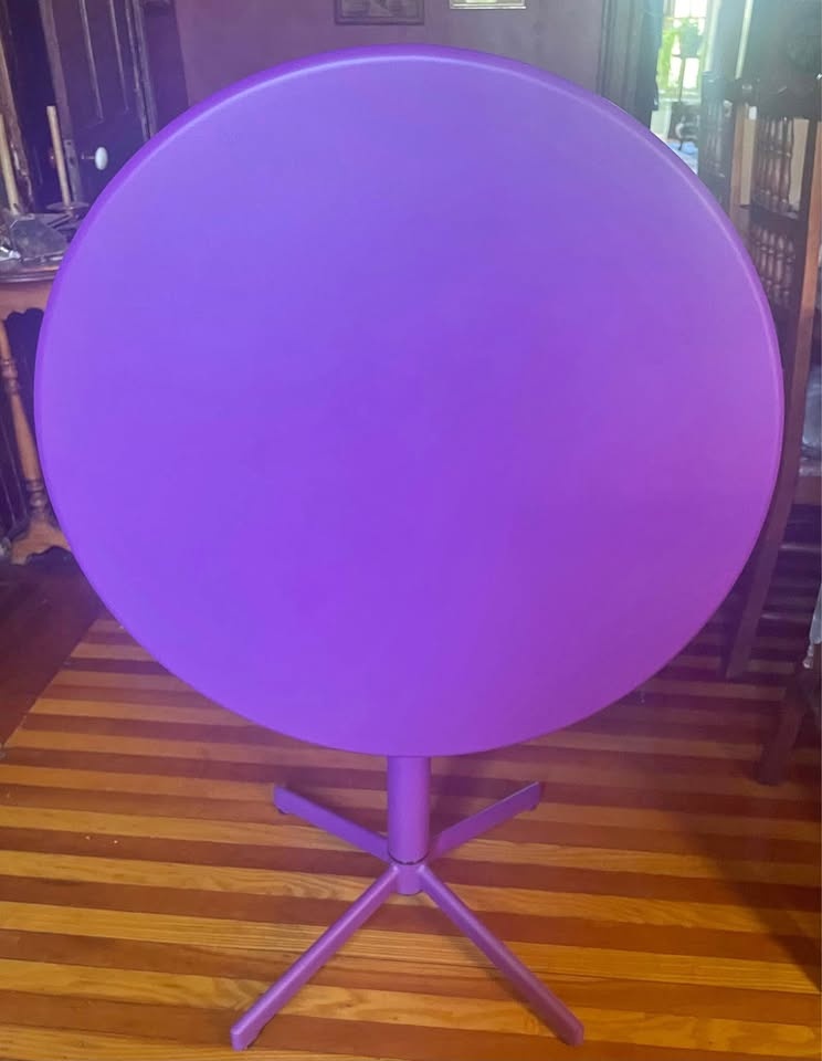 ZUO MODERN PURPLE FOLDING TABLE