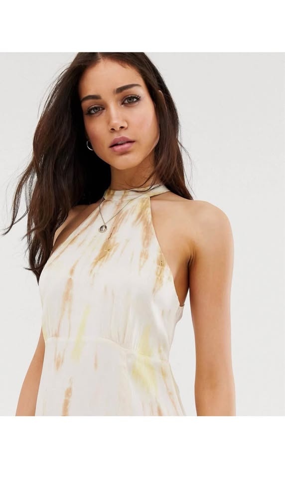 Stradivarius Halter Front Slit Maxi Dress - Size Large - NEW w T - photo 3