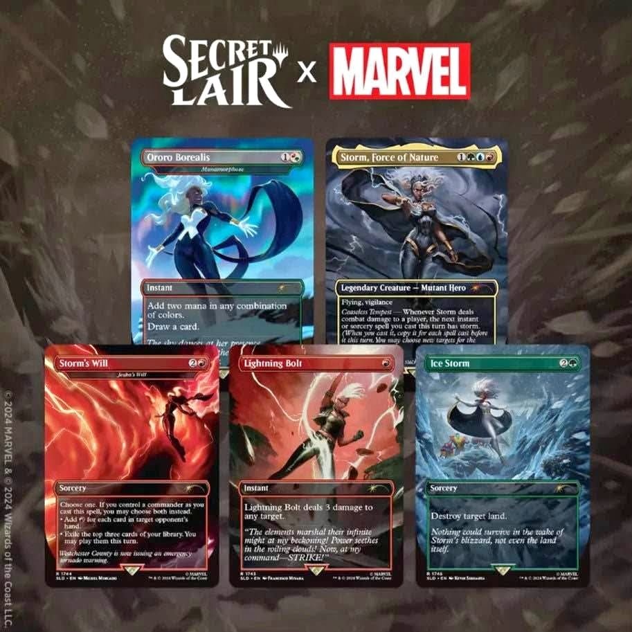 STORM Marvel Secret Lair Drop SEALED MTG Card Set