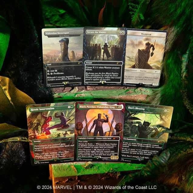 BLACK PANTHER Marvel Secret Lair Drop SEALED MTG Card Set