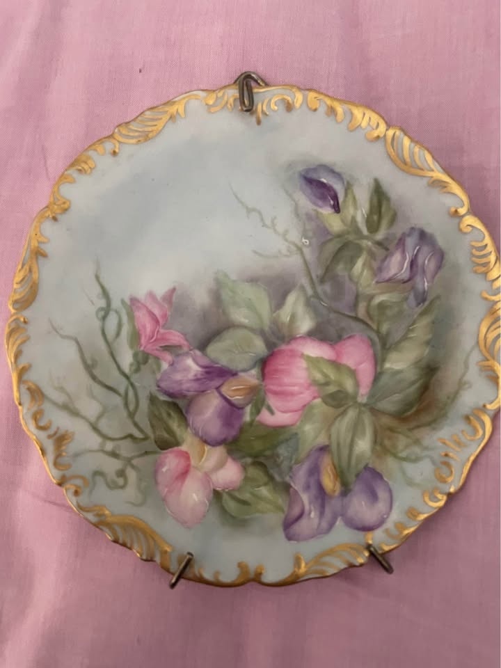 ANTIQUE T&V LIMOGES 5-1/2" DESSERT PLATES - SET OF 2 - photo 2