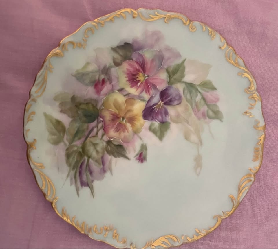 ANTIQUE T&V LIMOGES 5-1/2" DESSERT PLATES - SET OF 2 - photo 4