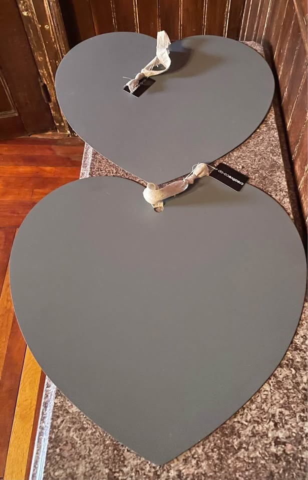 Heart Shaped Metal Chalk & Magnetic Board - Back to School - photo 5