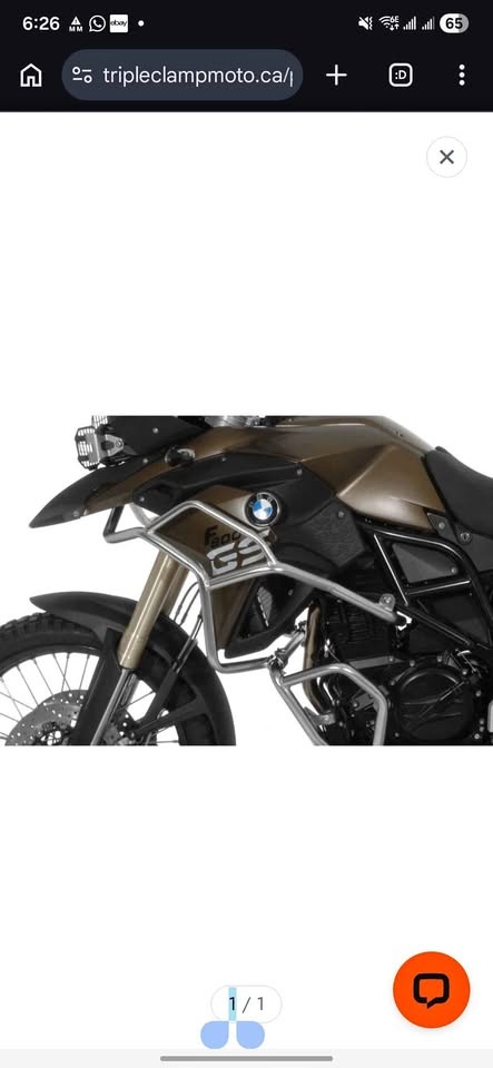 LUCKMART UPPER ENGINE CRASH BAR FOR BMW F800GS/F700GS