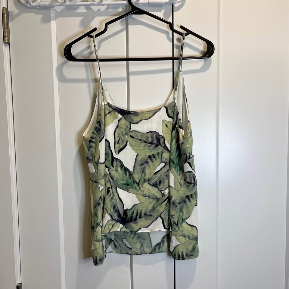 Wilfred Green Leaf Print Camisole - Aritzia (M) - photo 3