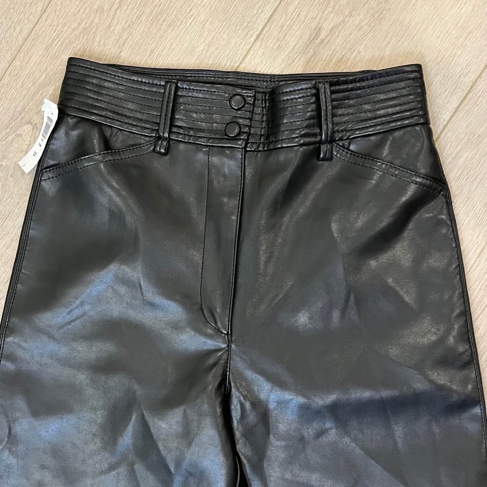 Aritzia Wilfred Funk High‑waisted Vegan Leather Pants - photo 2