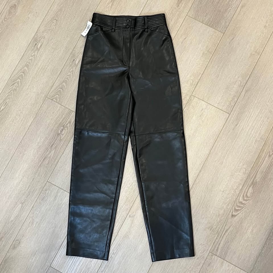 Aritzia Wilfred Funk High‑waisted Vegan Leather Pants - photo 5