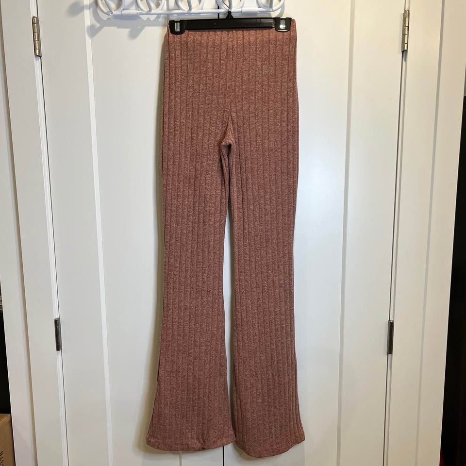 Zara Ribbed Knit Flare Pants - Size S - photo 3