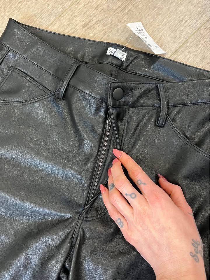 Kismet Black Faux Leather Pants - New with Tags! - photo 5