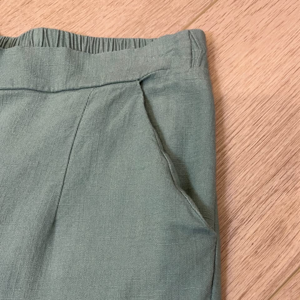 Hayden Linen Sage Green 3/4 Length Pants - Size S - photo 4