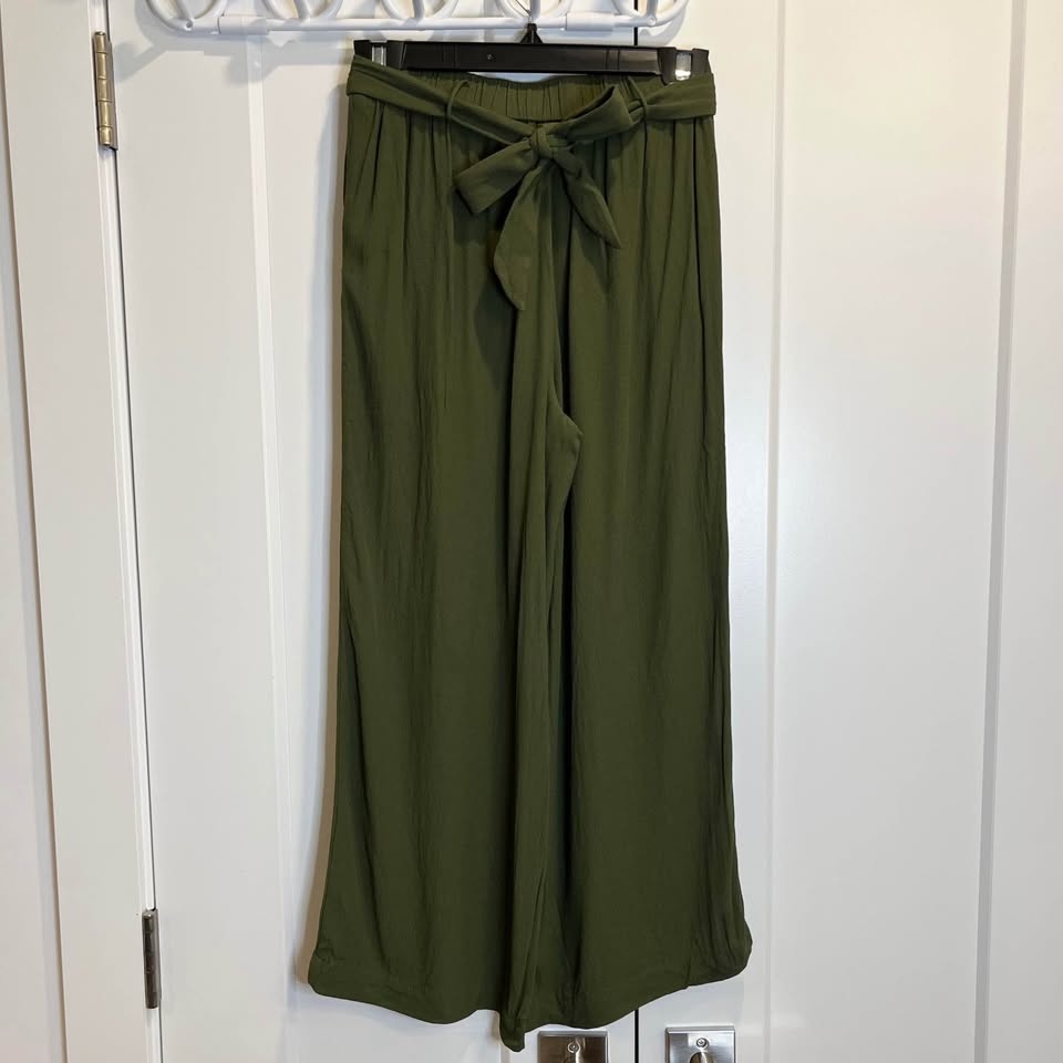 WILFRED Olive Green Wide-Leg Pants (Aritzia) - XS - photo 3