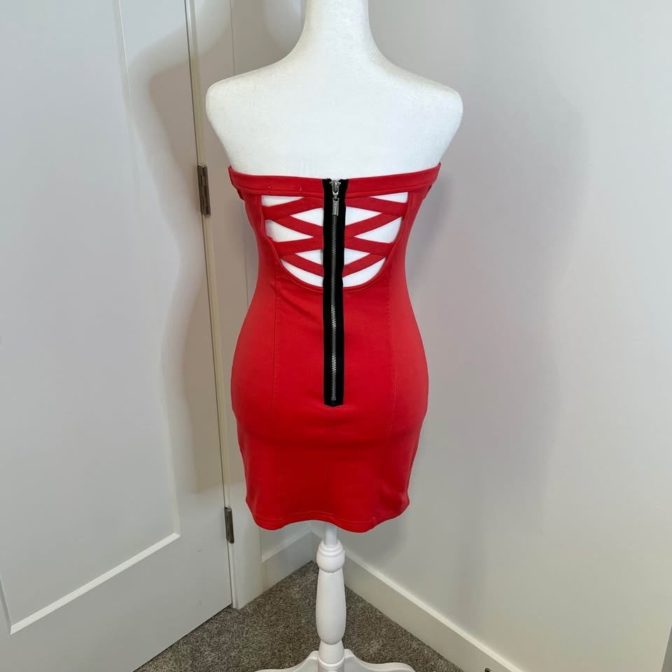 GUESS Coral Tube-top Dress - Size S - photo 4