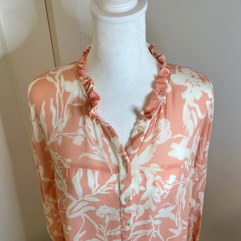 PART TWO Floral Peach Blouse - Size 38 - photo 5