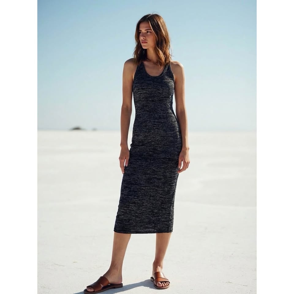 Wilfred Free Black & Grey Sleeveless Dress - Size XXS
