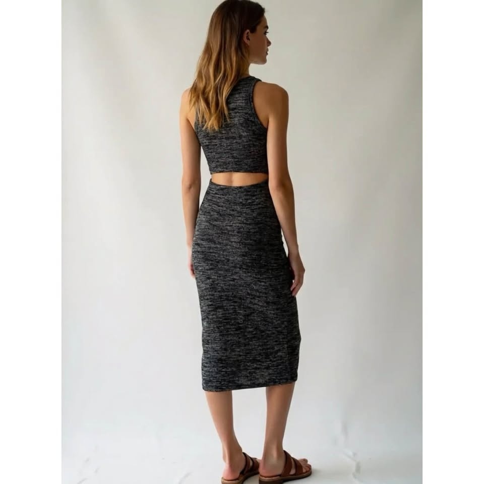Wilfred Free Black & Grey Sleeveless Dress - Size XXS - photo 2