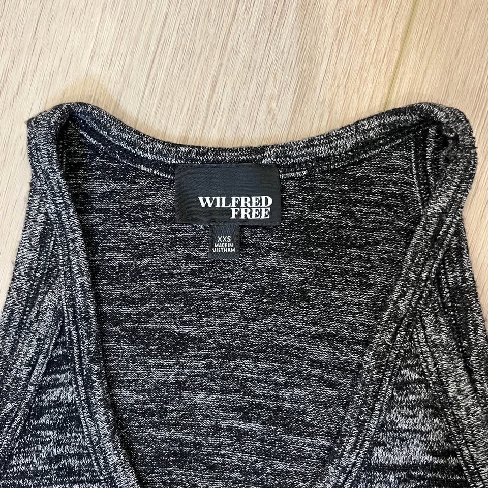 Wilfred Free Black & Grey Sleeveless Dress - Size XXS - photo 5
