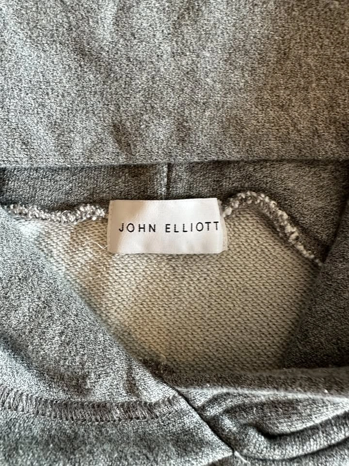 Men's John Elliott Grey Hoodie - photo 3