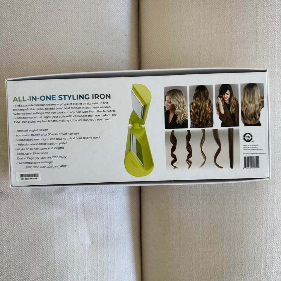 Tyme Iron Pro 2-in-1 Flat Iron & Curler - Limelight Green | New - photo 4
