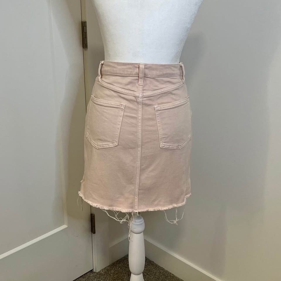 Wilfred Free Soft Pink Denim Skirt - Aritzia Size 4 - photo 4