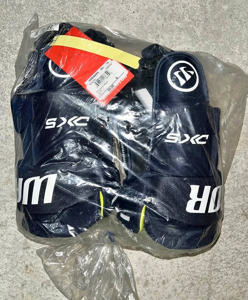 Warrior DX5 Senior 15” Navy Hockey Gloves