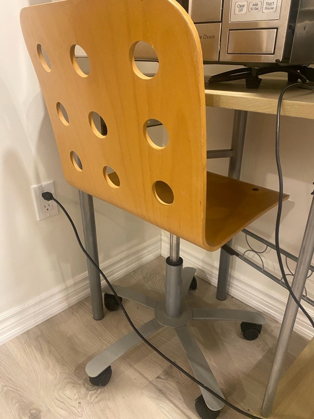 $30 or best offer ikea wooden desk chair