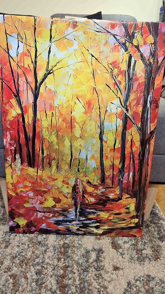 Fall Foliage Canvas Wall Art 17.5" x 25.5"