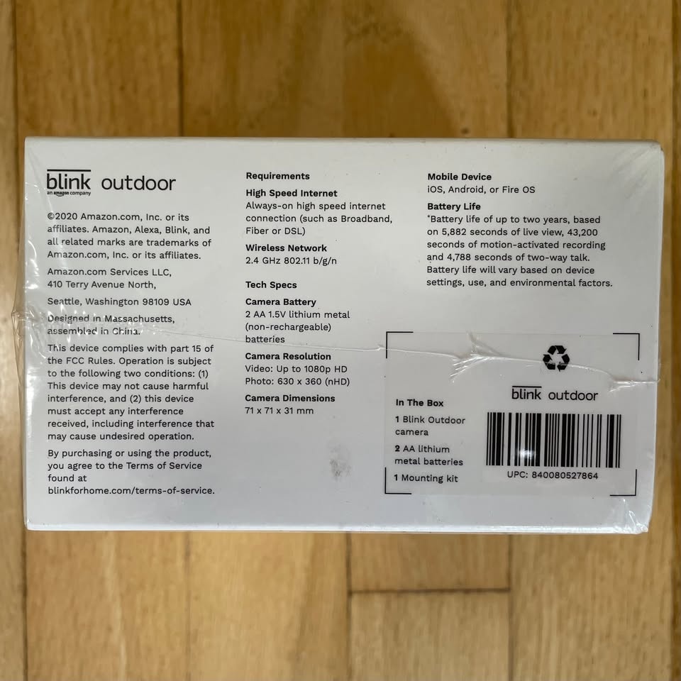 Blink Outdoor Security Camera BCM00400U - photo 5