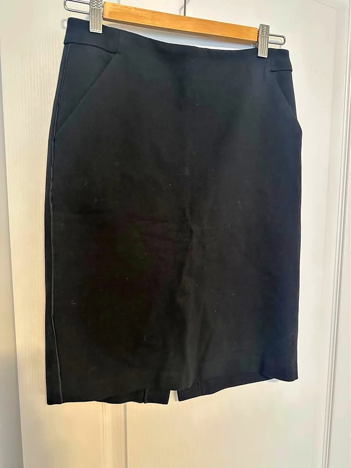 New Black Pencil Skirt Size 8