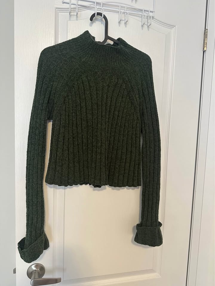 Forest Green Cozy Mockneck Sweater - photo 2