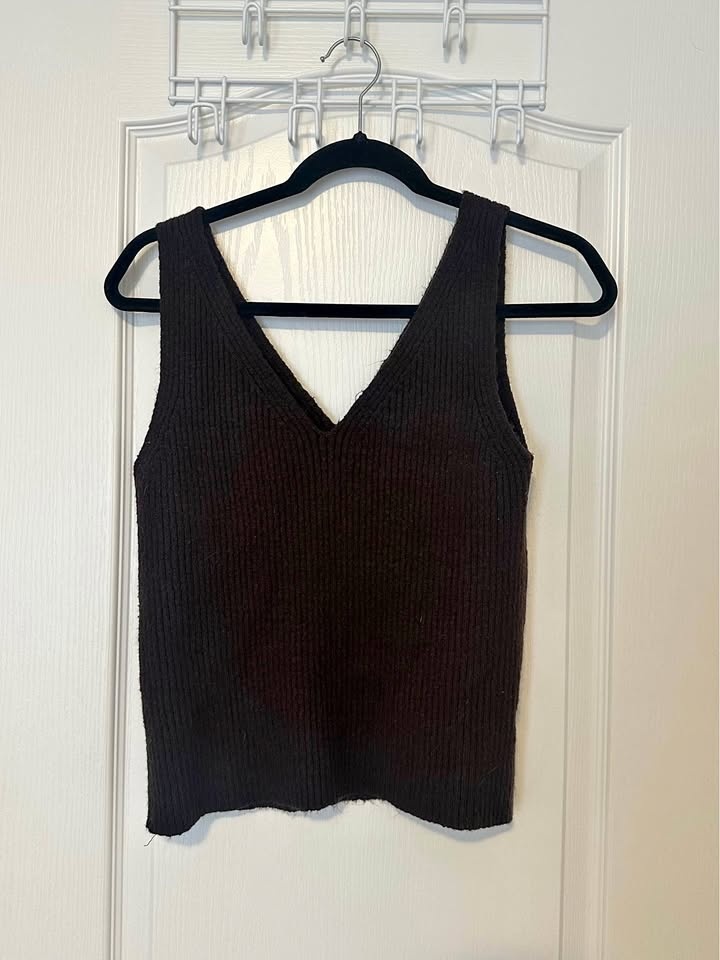 Chocolate Brown Sweater Vest