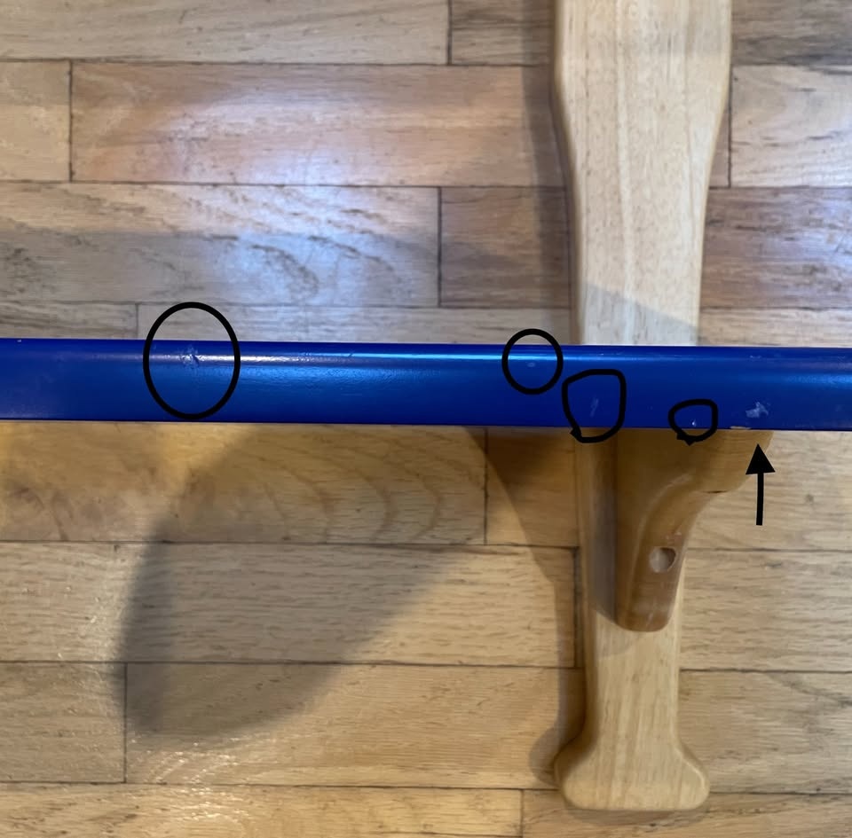 Wooden Vintage Baseball Bat Shelf - photo 5
