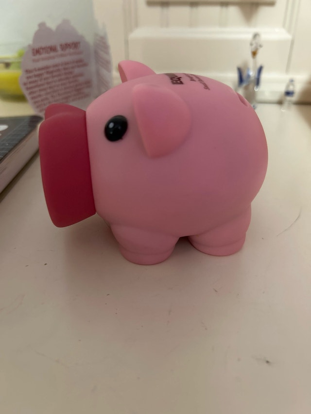 Mini piggy bank full of penny’s - photo 4