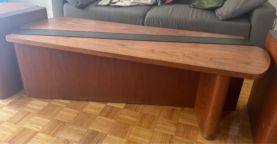 Solid Teak Coffee Table & 2 Side Tables - photo 2
